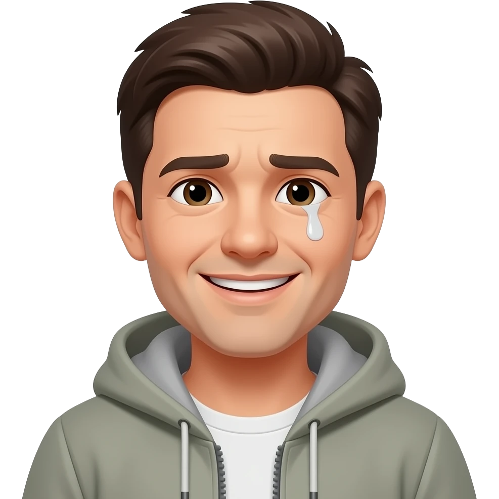 happy outside tired inside emoji