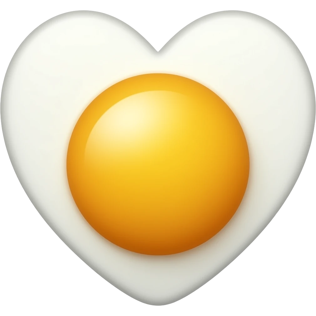 Deviled egg heart emoji