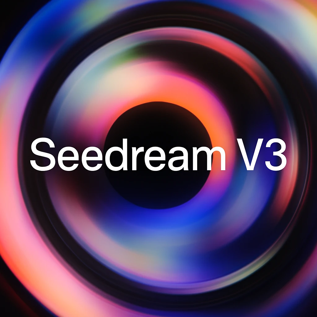 remake this and make "Seedream V3" bit bigger emoji