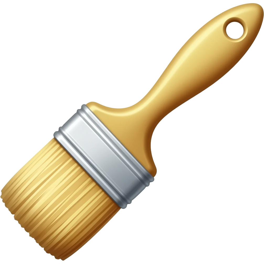 golden paint brush emoji