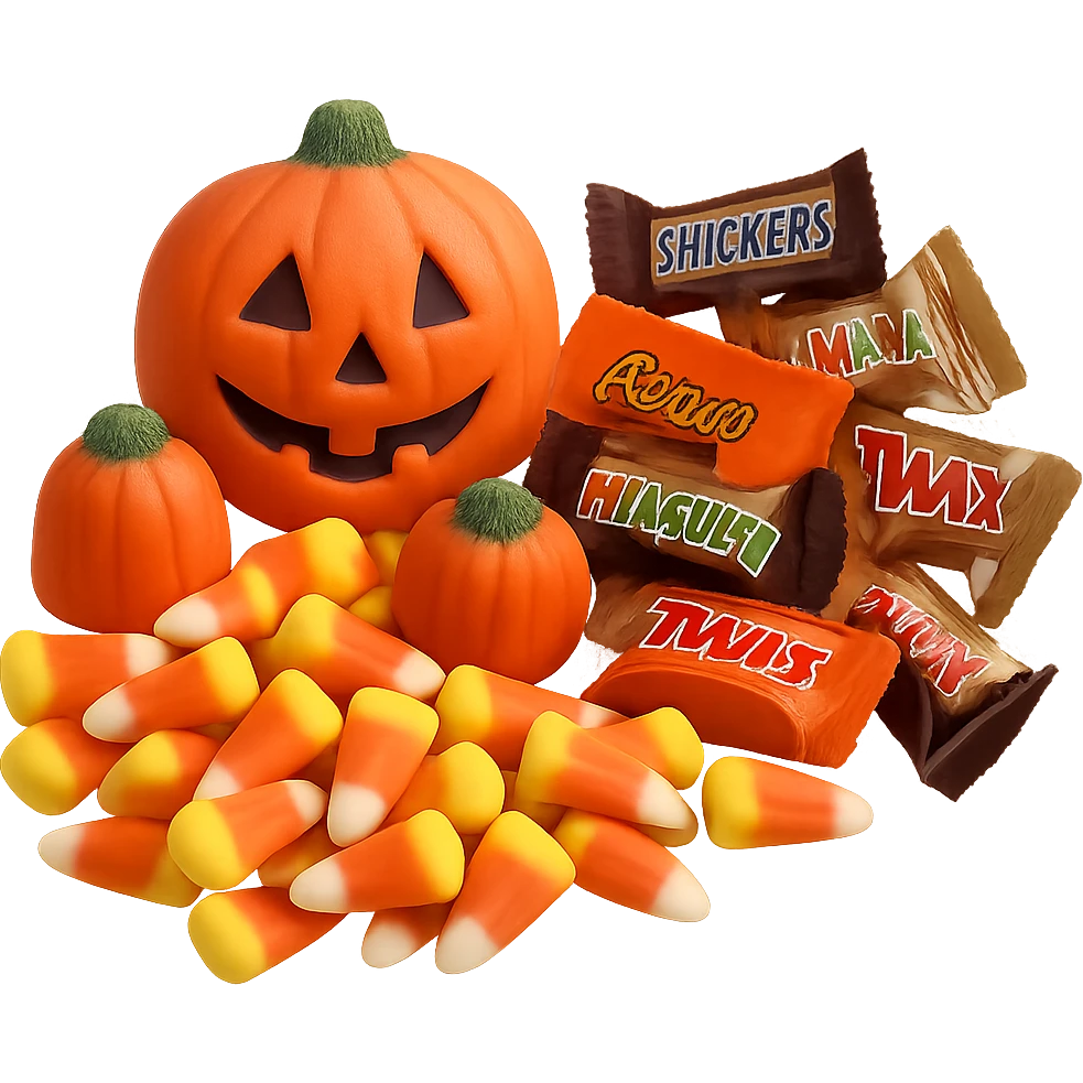 Halloween candy, remove background emoji