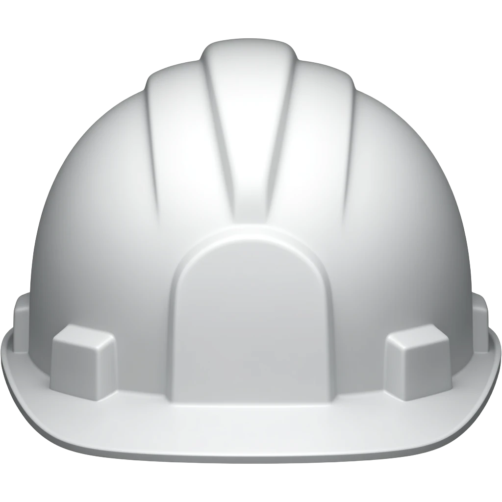 CASCO BLANCO DE SEGURIDAD EN EL TRABAJO emoji