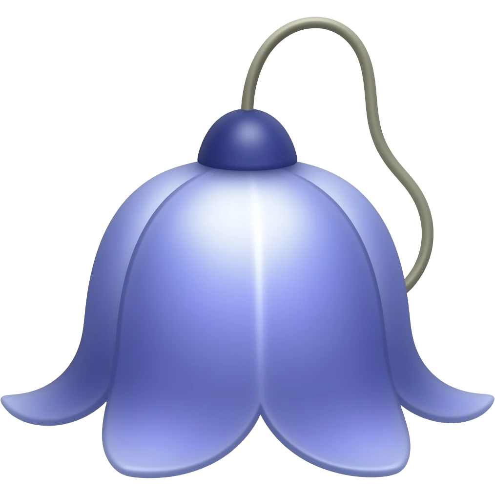 Bluebell flower lamp emoji