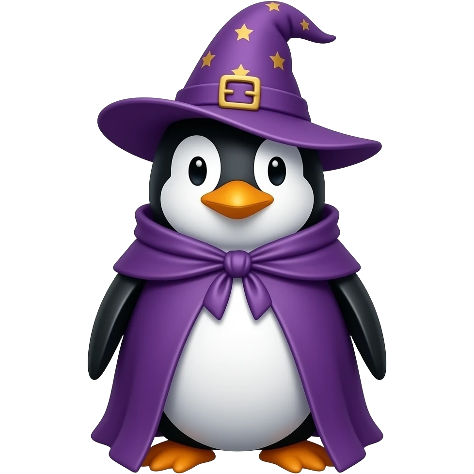 Penguin Wizard emoji