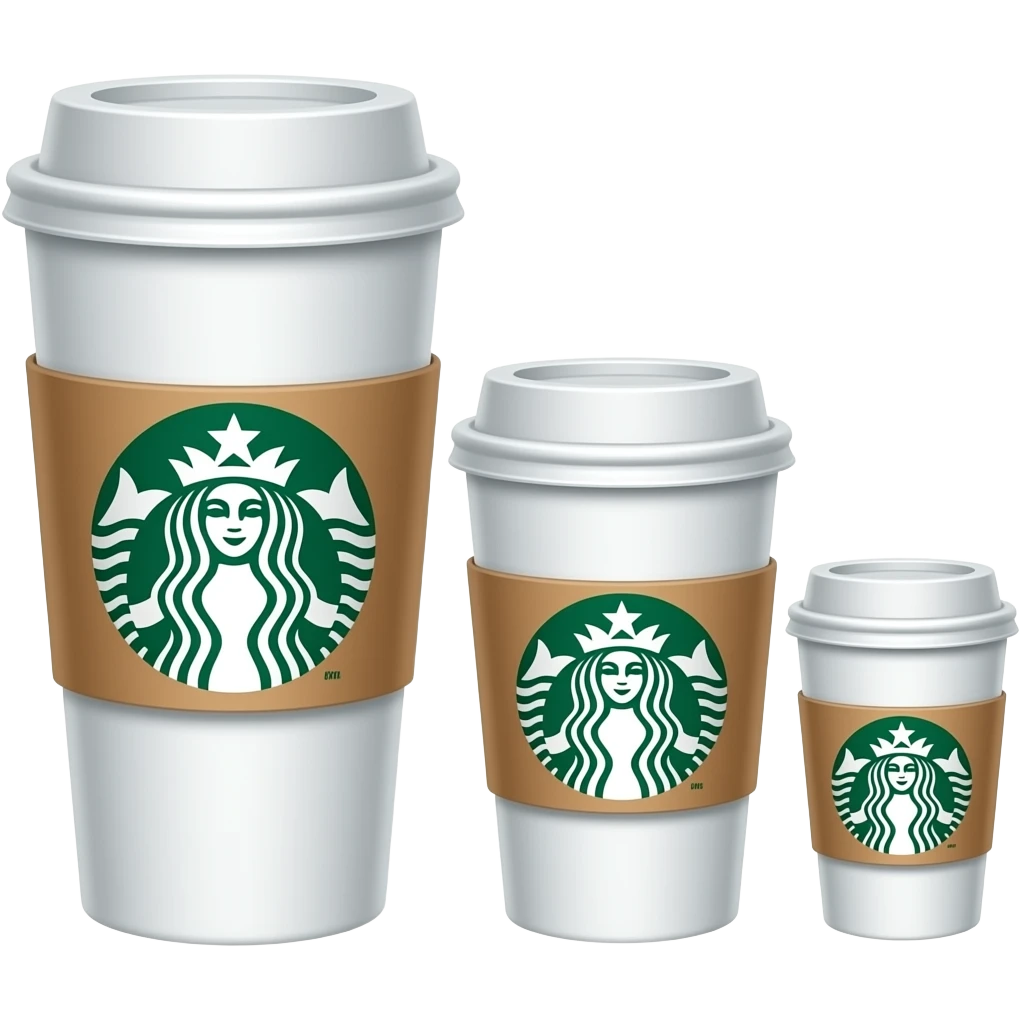 all coffee sizes starbucks emoji