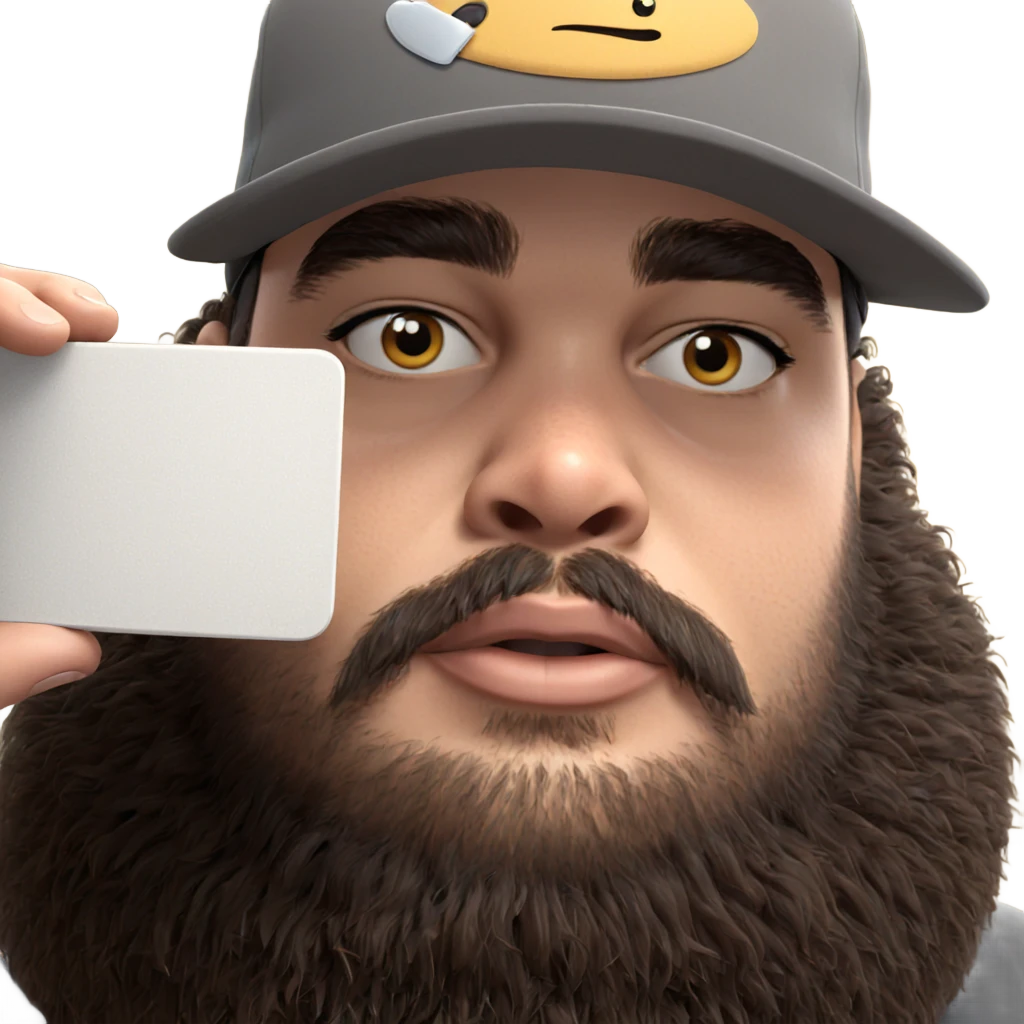bearded boy in hat emoji