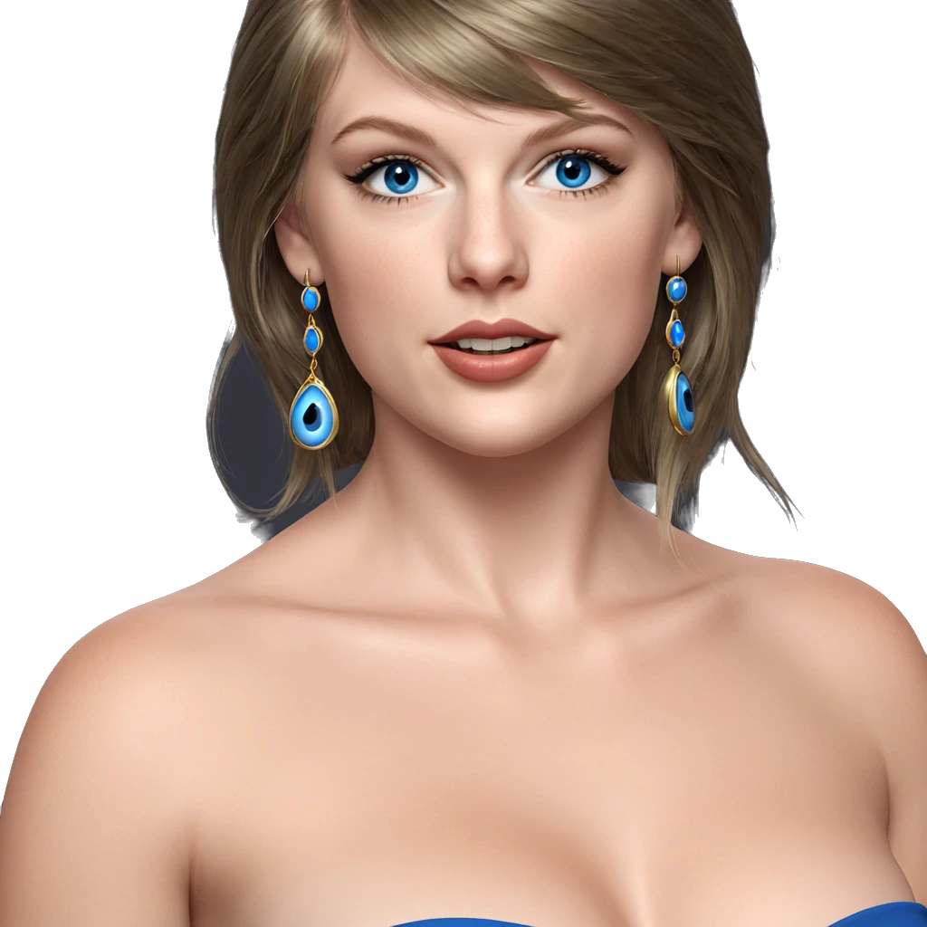 portrait of blue eyed beauty emoji