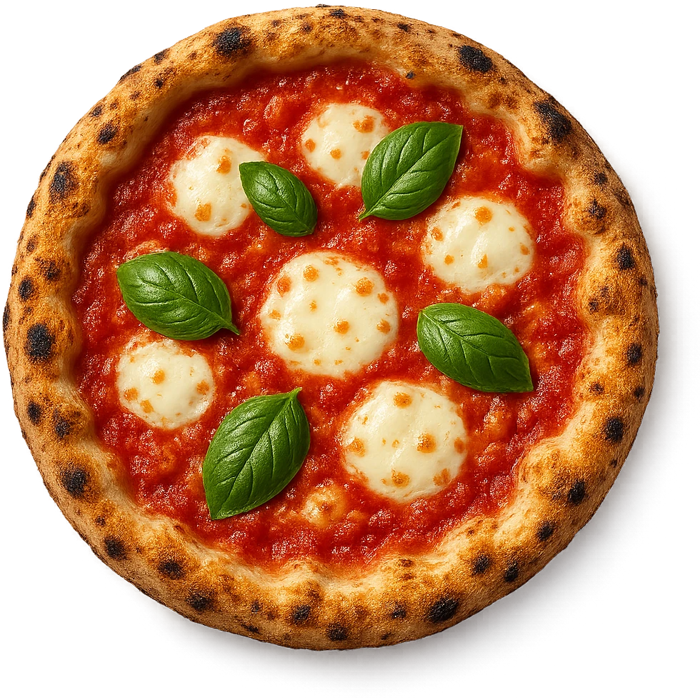 pizza napoletana vista dall'alto emoji
