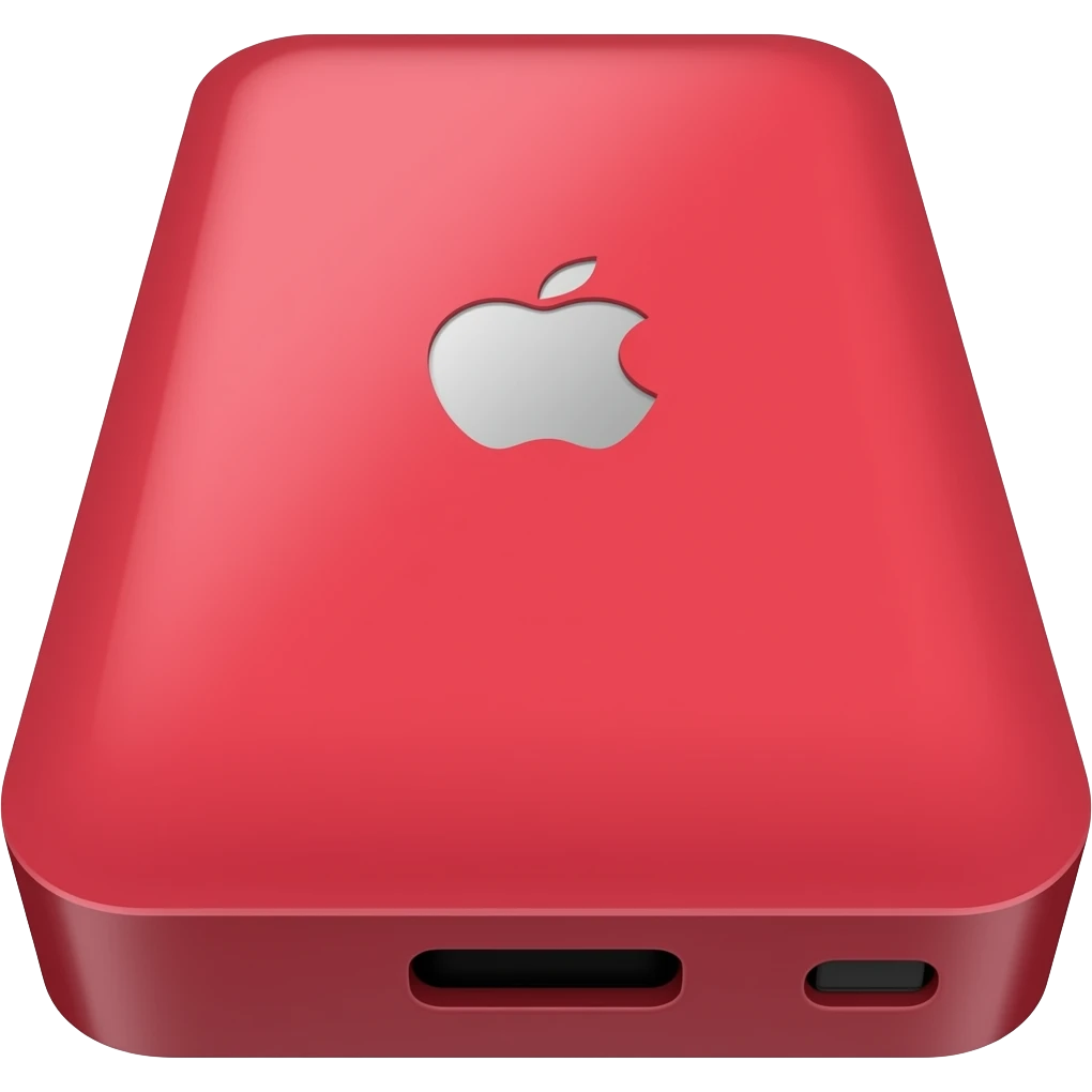disque dur moderne apple rouge emoji