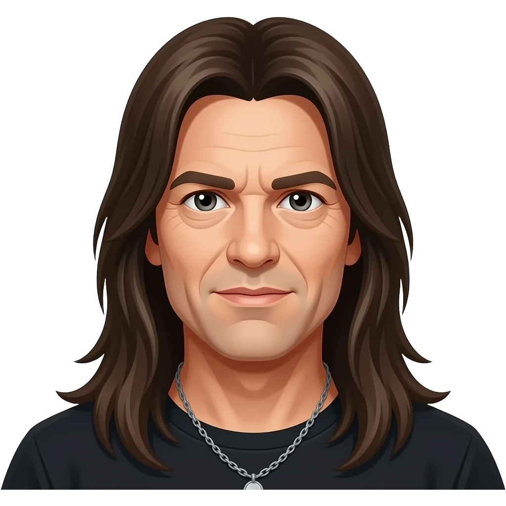 Bruce Dickinson pelo lacio largo emoji