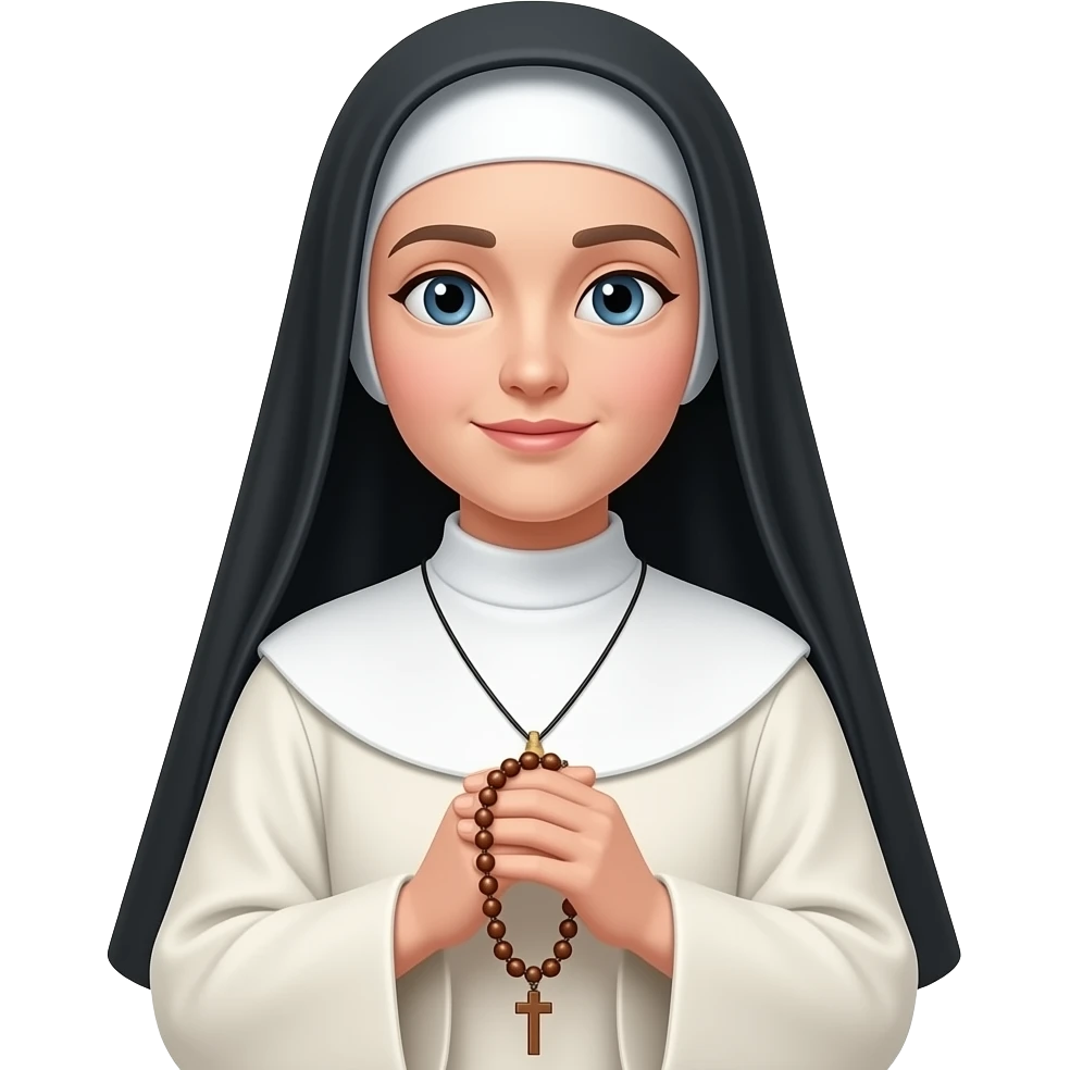 monja mujer muy catolica emoji