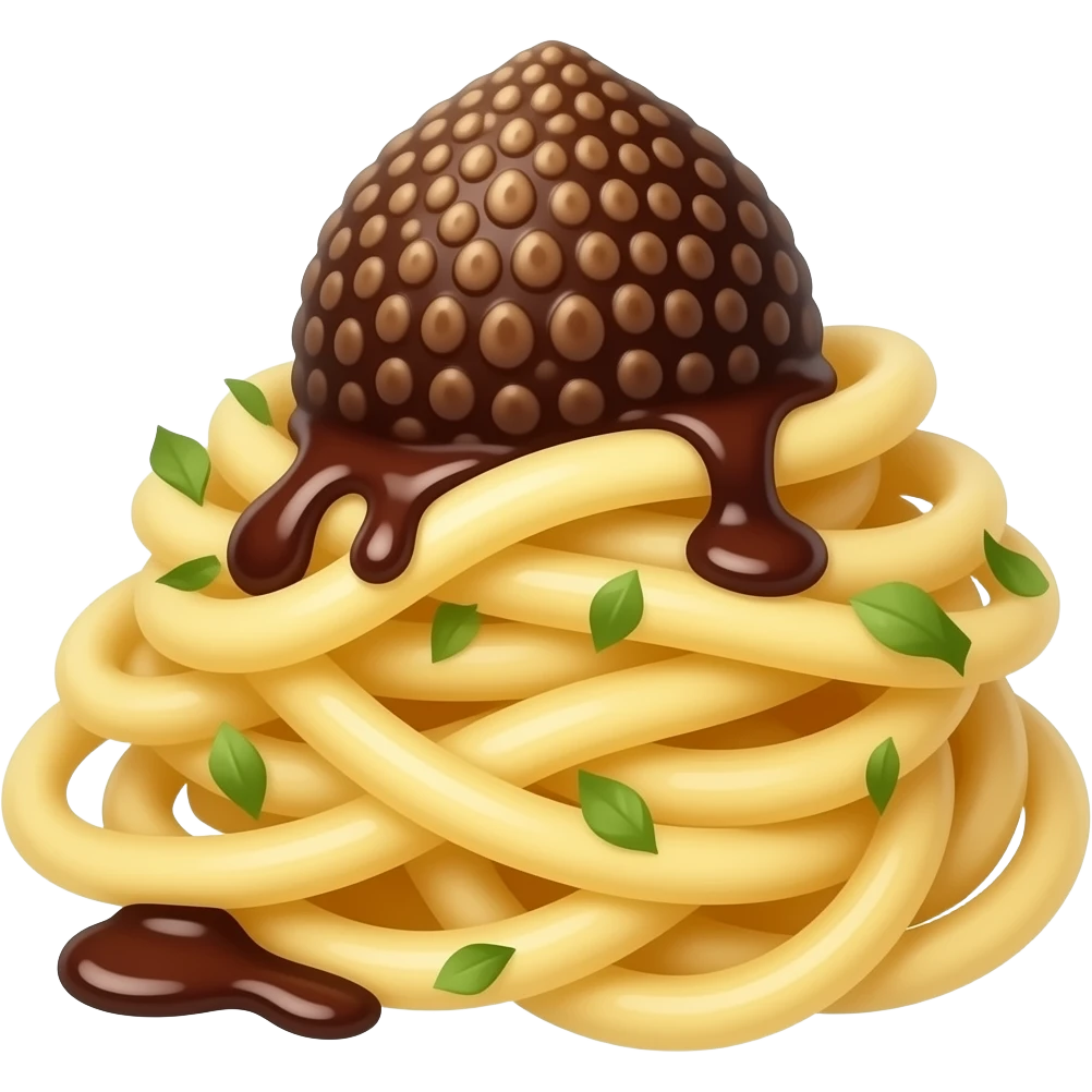 Pasta truffle emoji