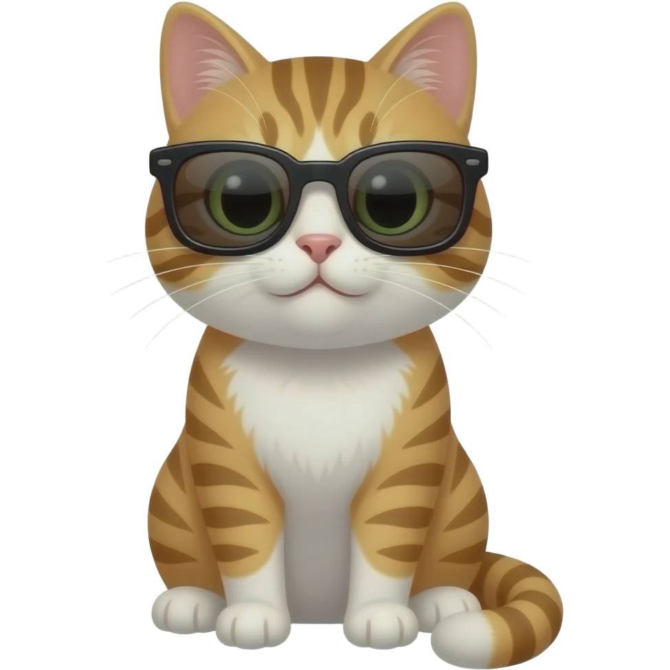 Cat wearing sunglasses emoji
