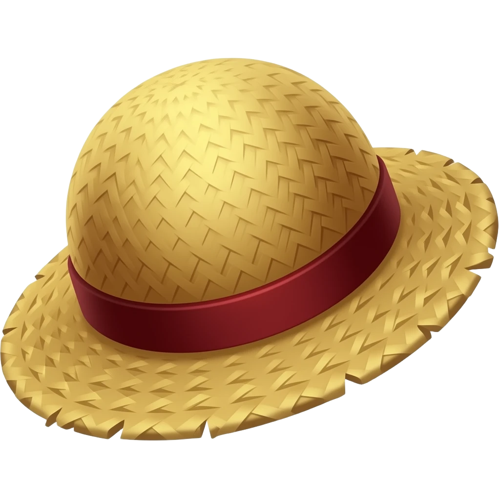 Luffy's strawhat emoji