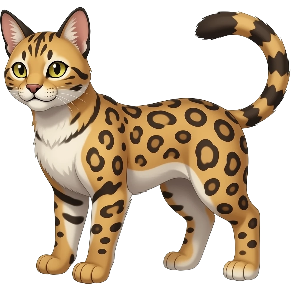 Bobcat-Caracal-Leopard-Genet-Pokémon-Digimon-Fakémon-fusion-hybrid-creature emoji