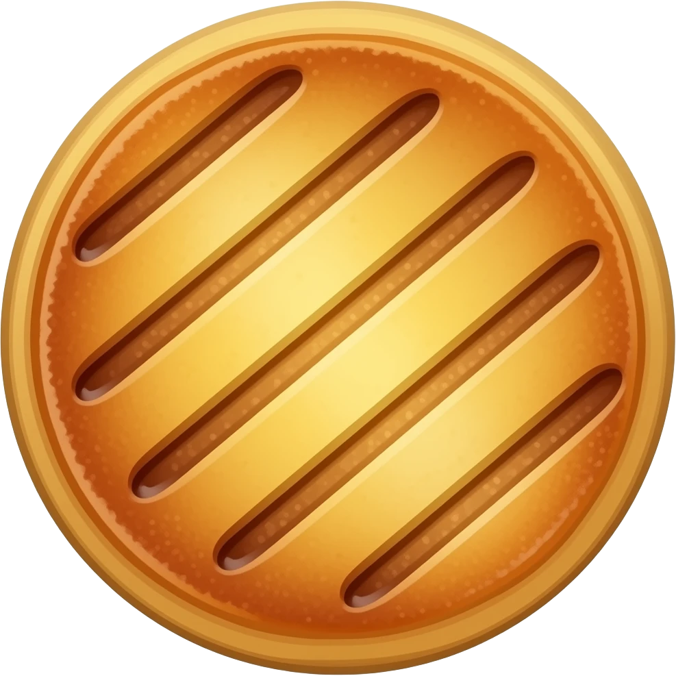 torta di patate grigliate vista dall'alto emoji