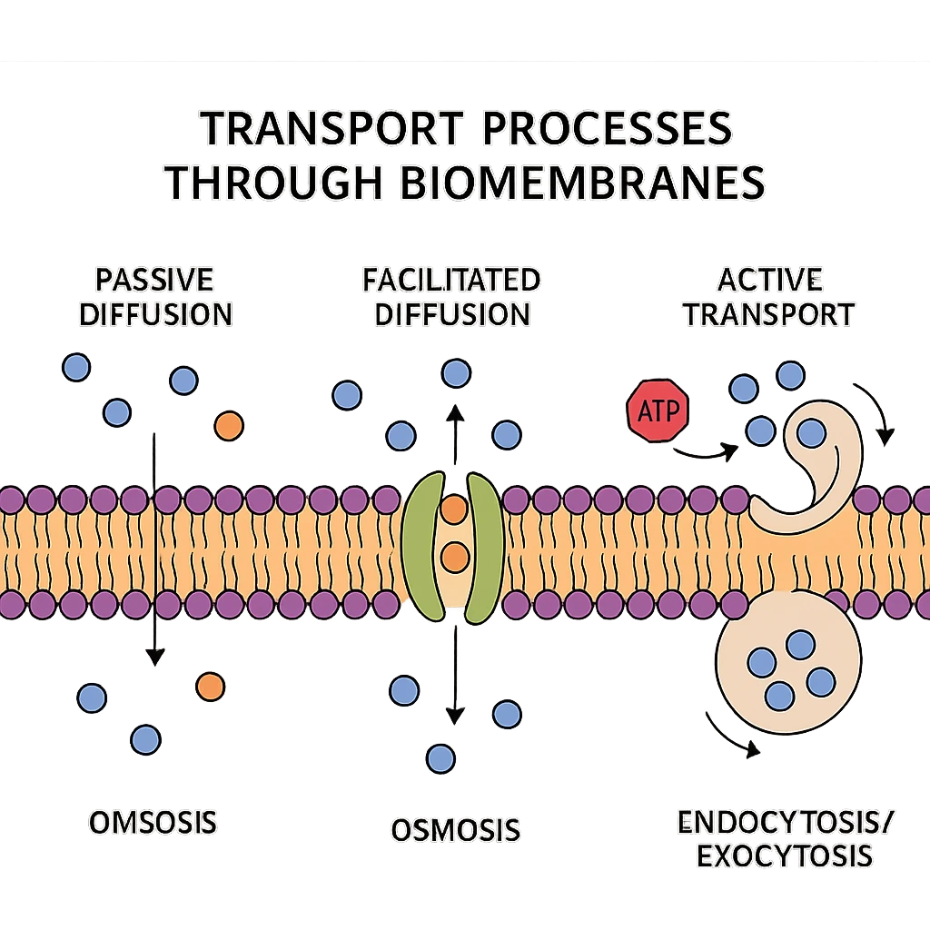 Transportvorgänge durch Biomembranen emoji