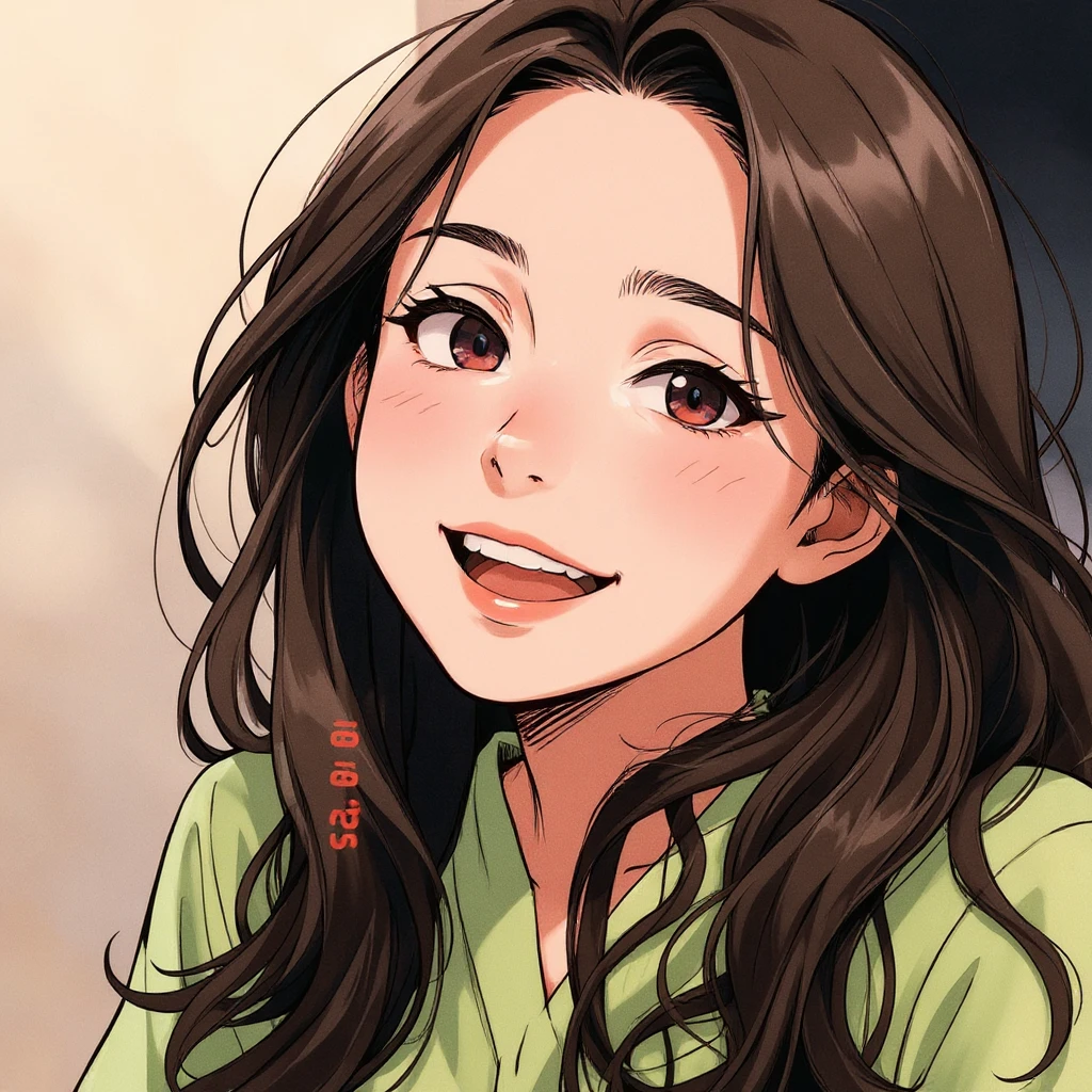 recreat this imagem at manga version colored emoji