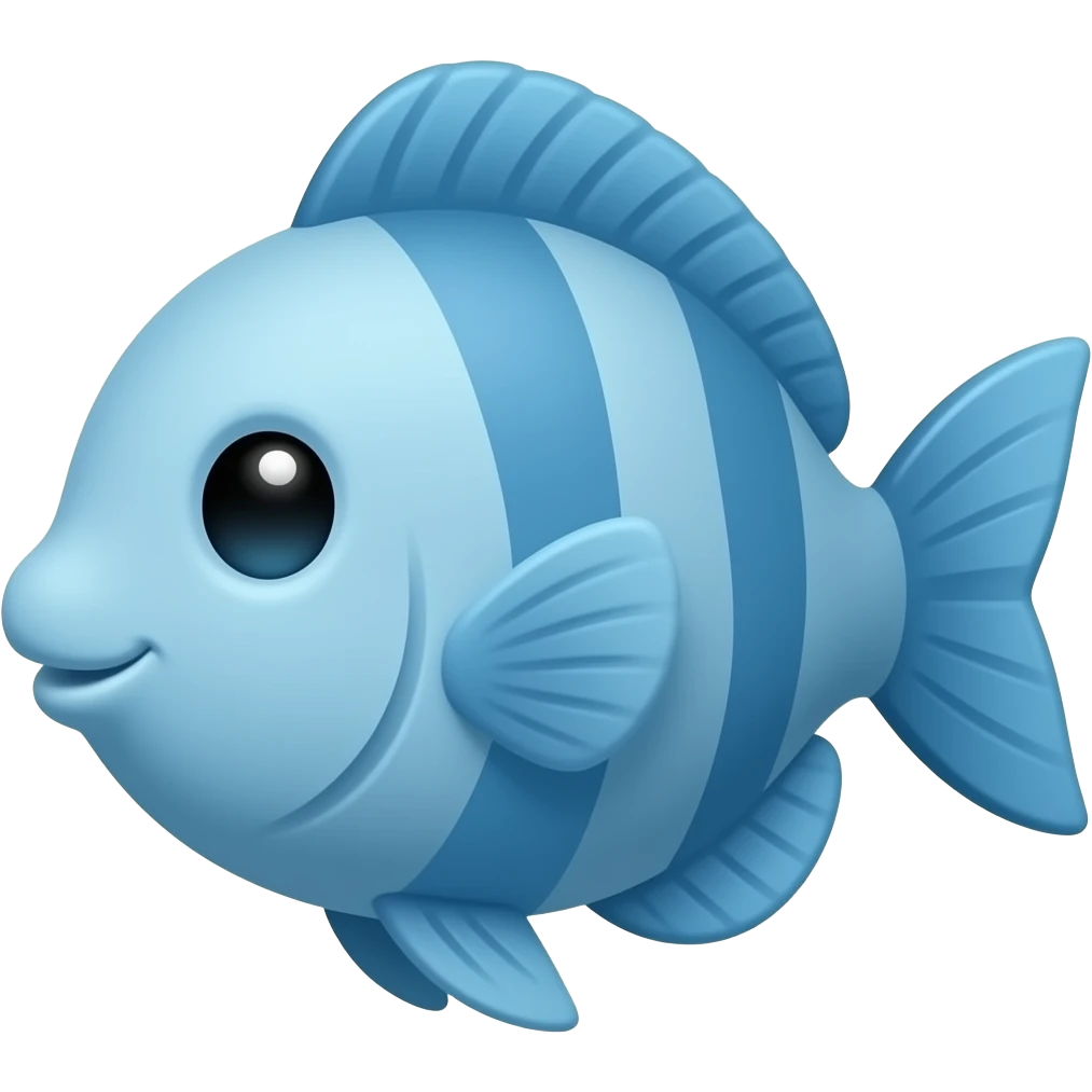 Blue fish cute emoji