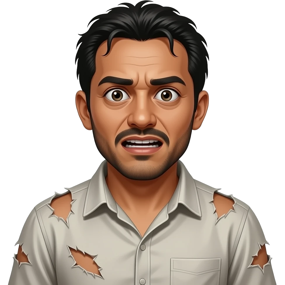 disheveled psychotic mexican man emoji