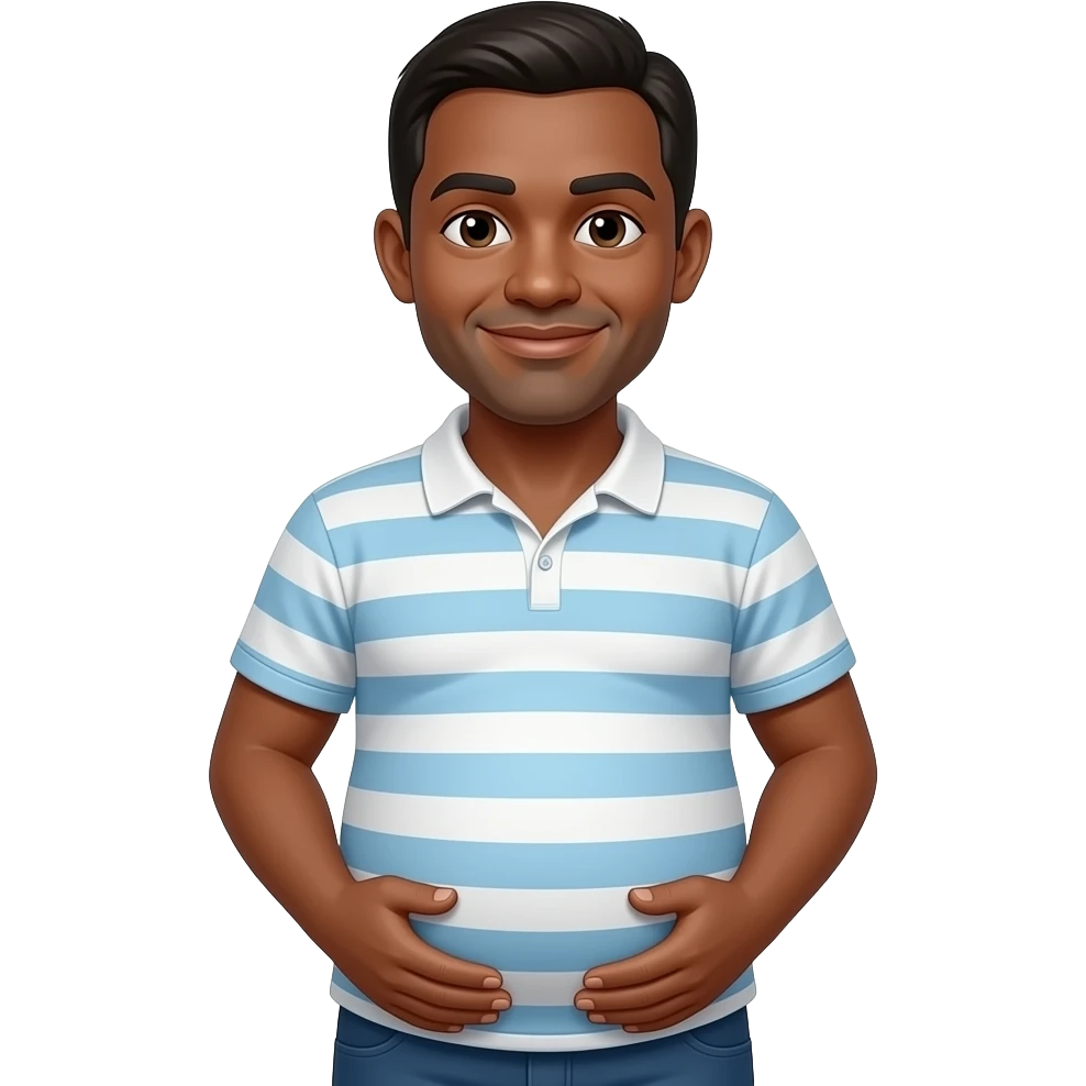 Pregnant medium dark man emoji