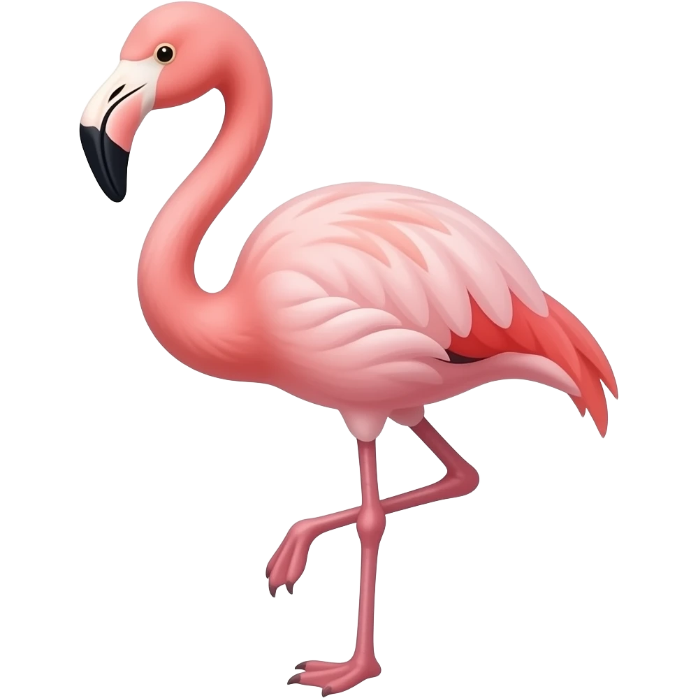 Greater flamingo emoji