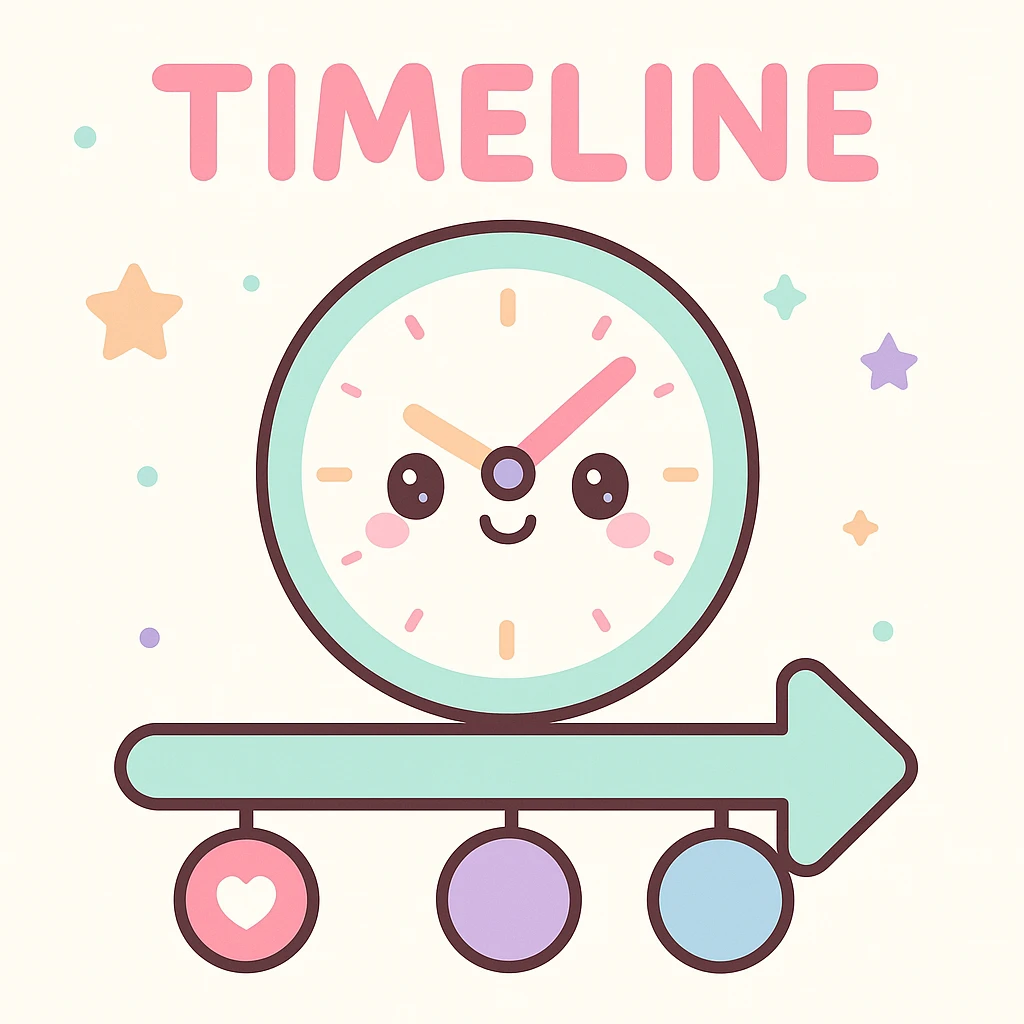 "Timeline", "history" emoji