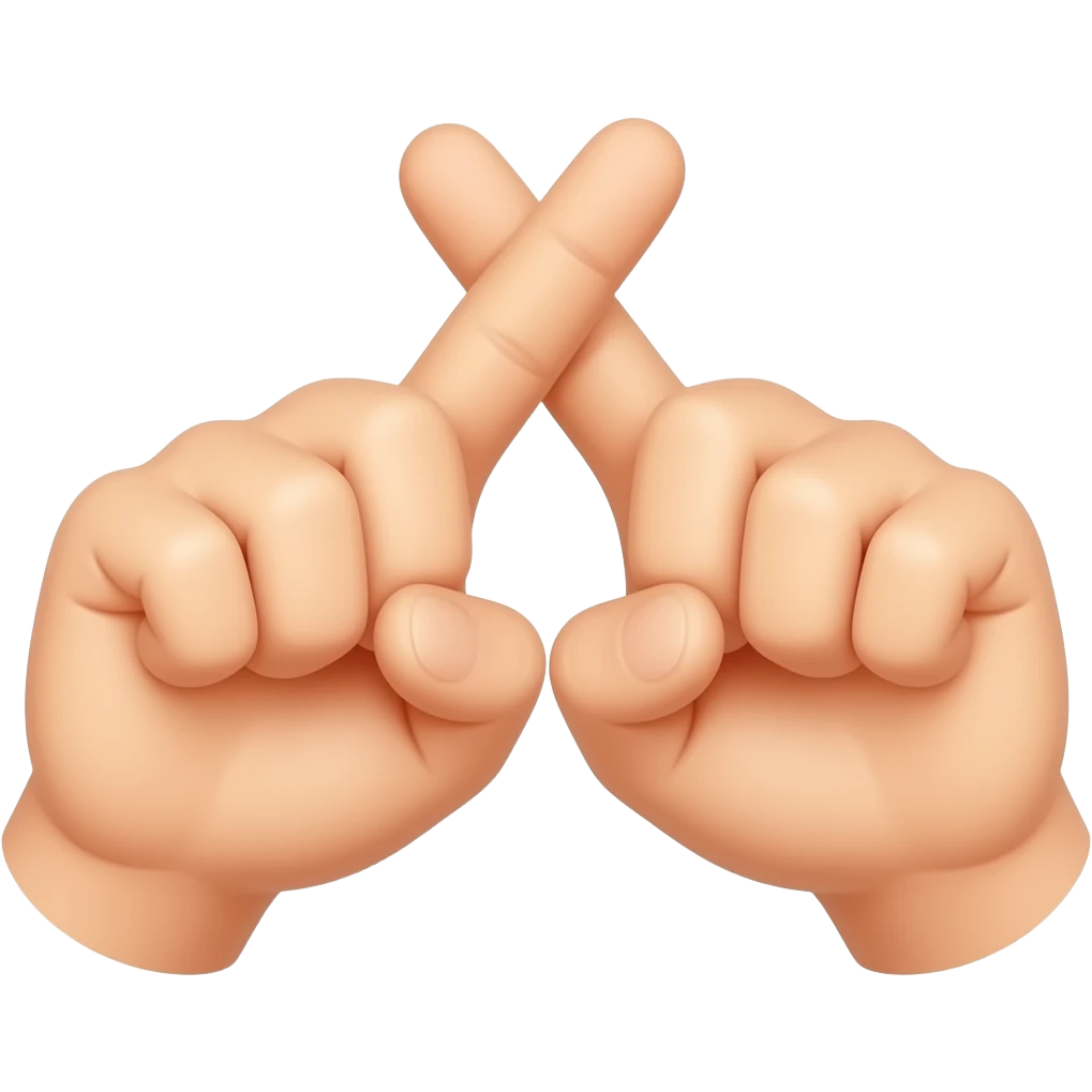 deux mains qui croise leur petit doigt auriculaire pour une promesse emoji