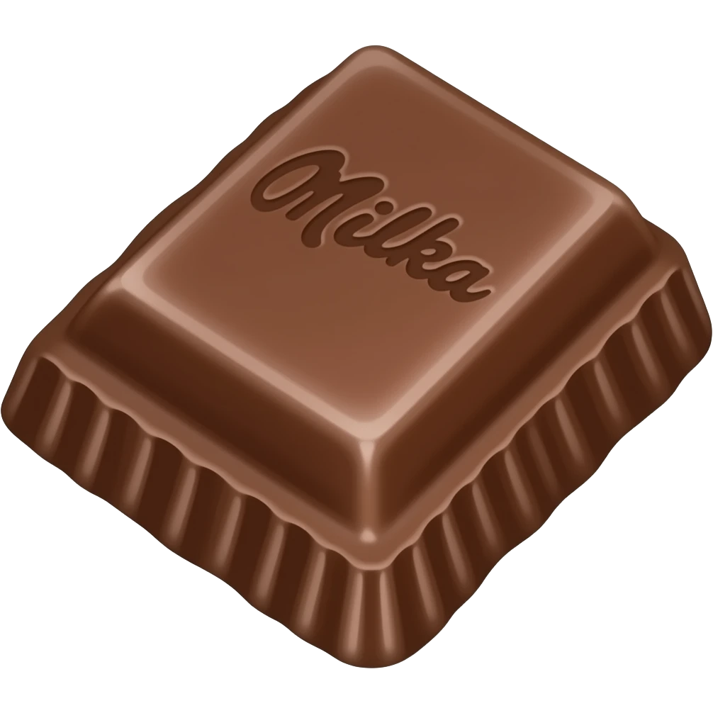 Exactly Small size of this milka chocolate picture emoji