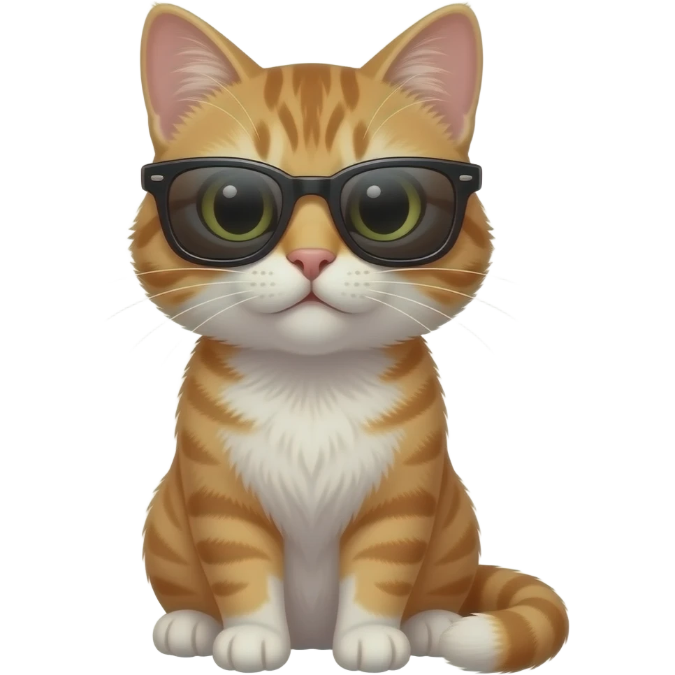 Cat wearing sunglasses emoji