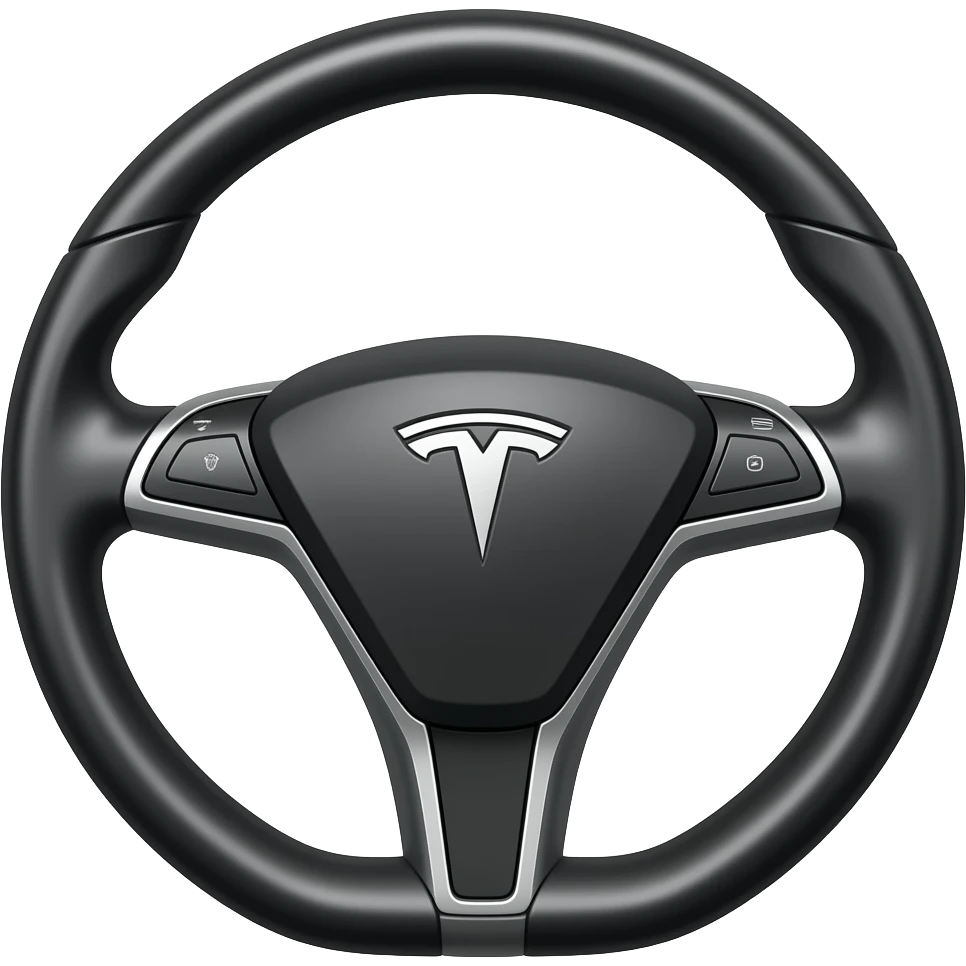 Tesla Yoke Steering wheel emoji