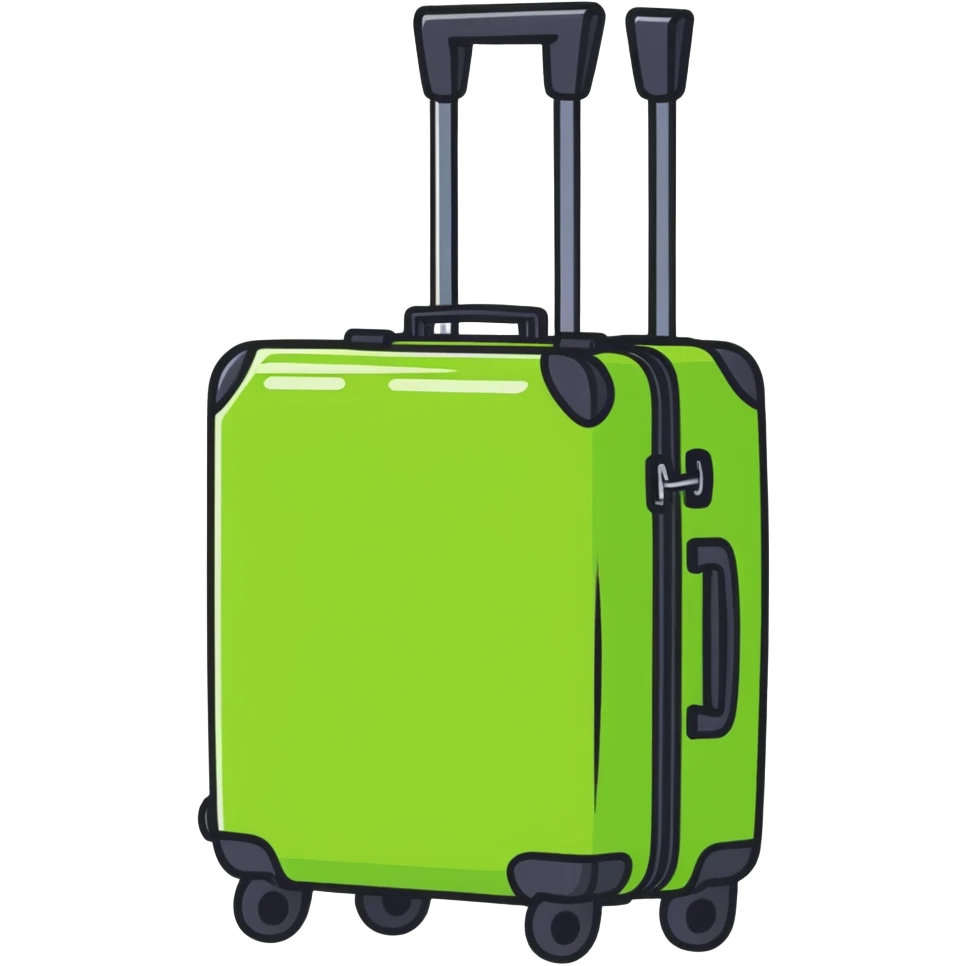 Green lugagge emoji