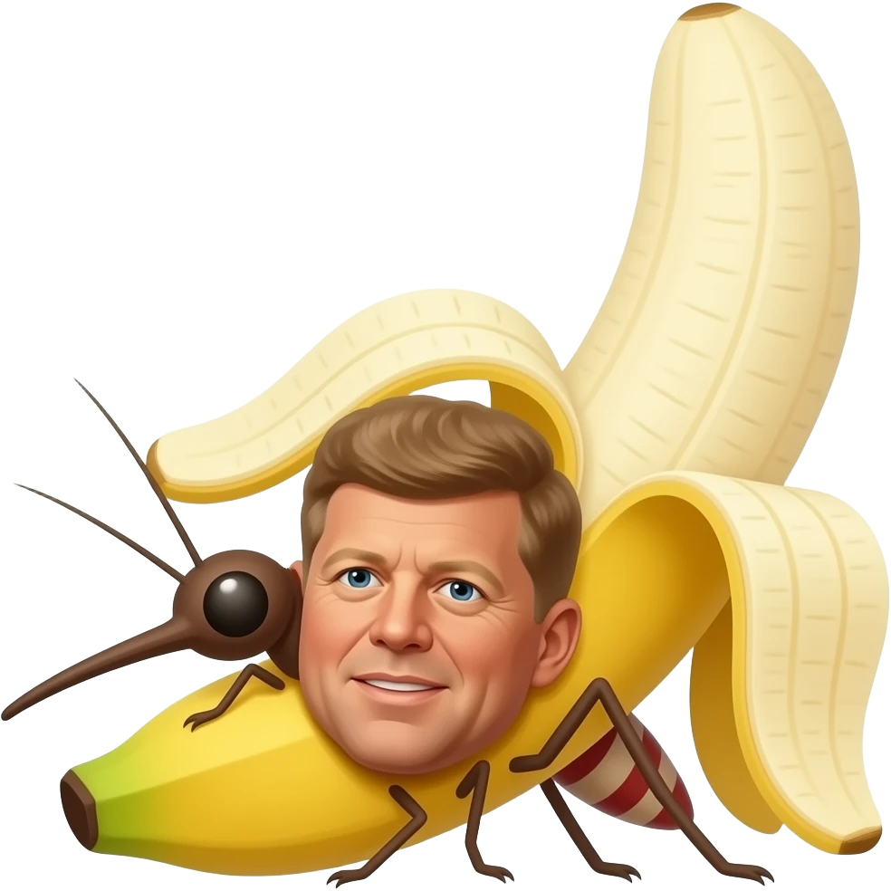 make a zesty mesquito as a bannana mixed with jfk emoji