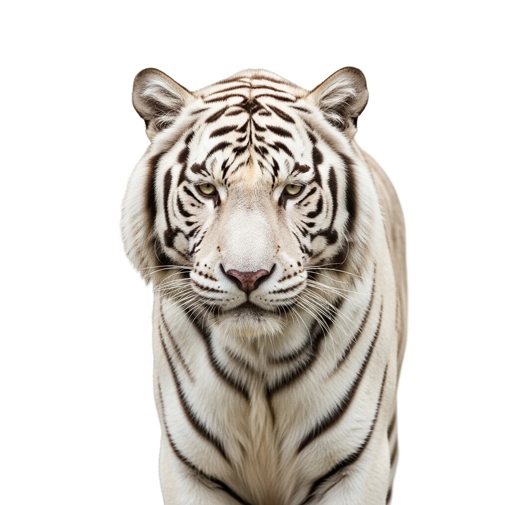 Tiger white background emoji