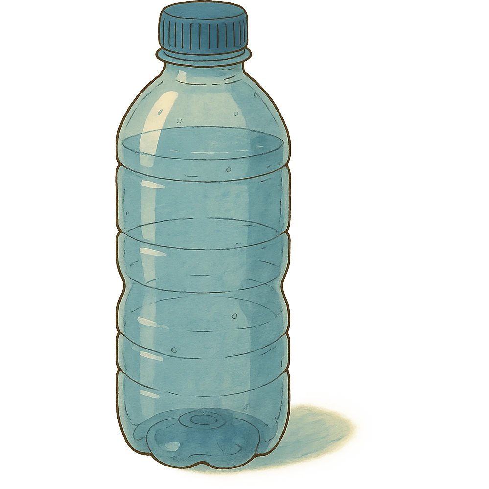 water bottle in ghibli style emoji
