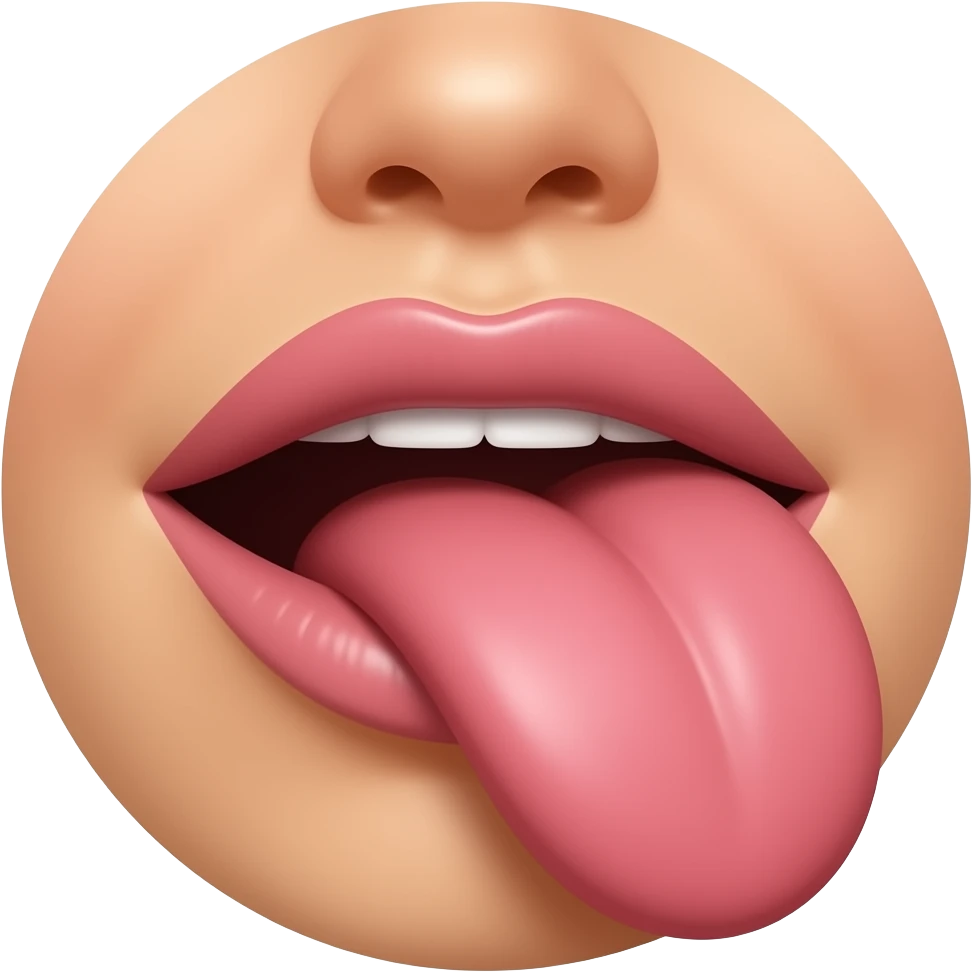 Licking booty hole emoji