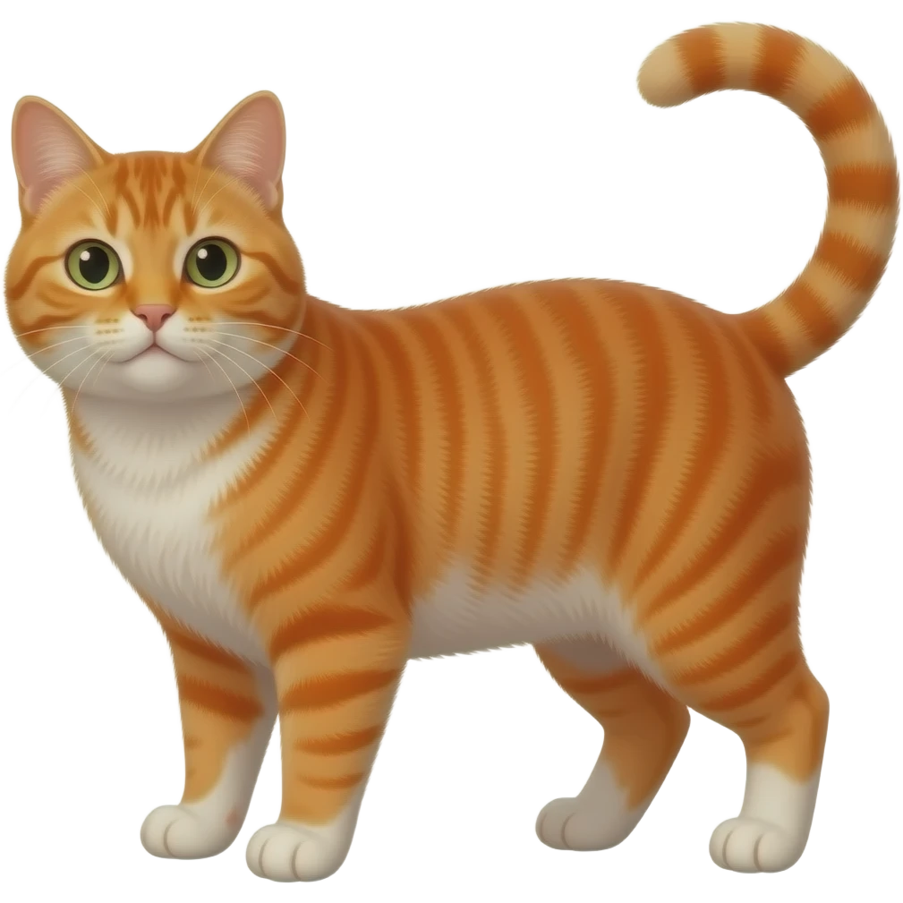 Рыжий кот с мужчиной emoji