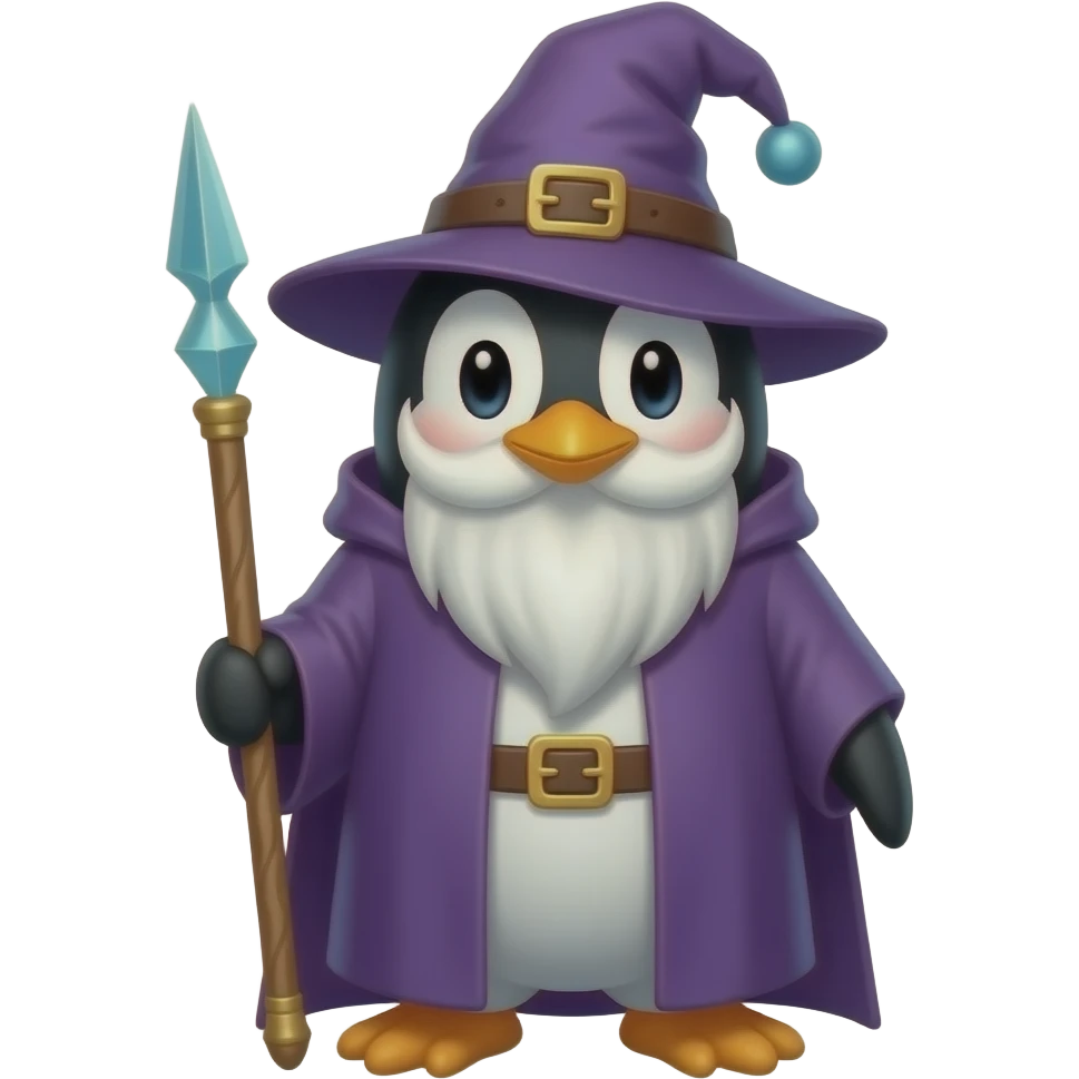 Penguin Wizard emoji