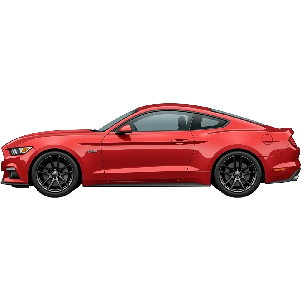 2017 Red mustang emoji (whole car side view) emoji