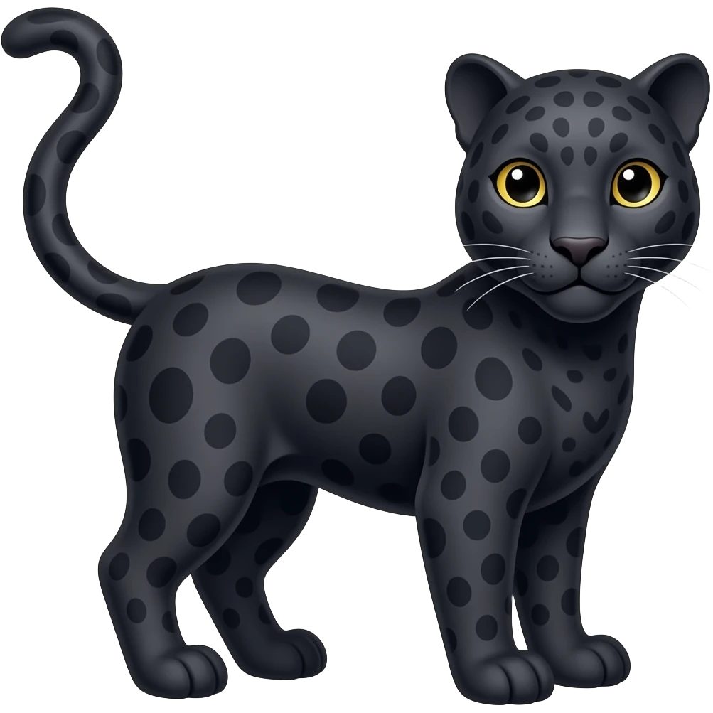 Black leopard emoji