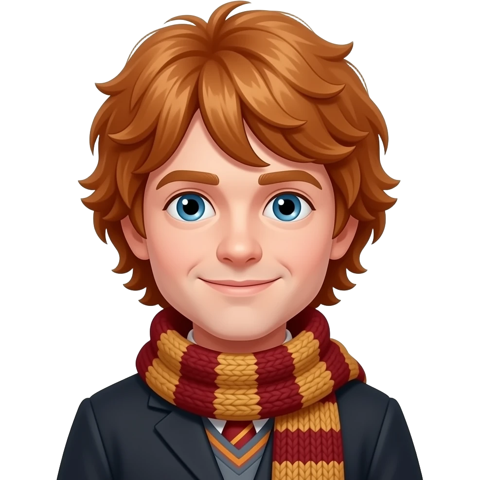 ron weasley wearing scarf emoji