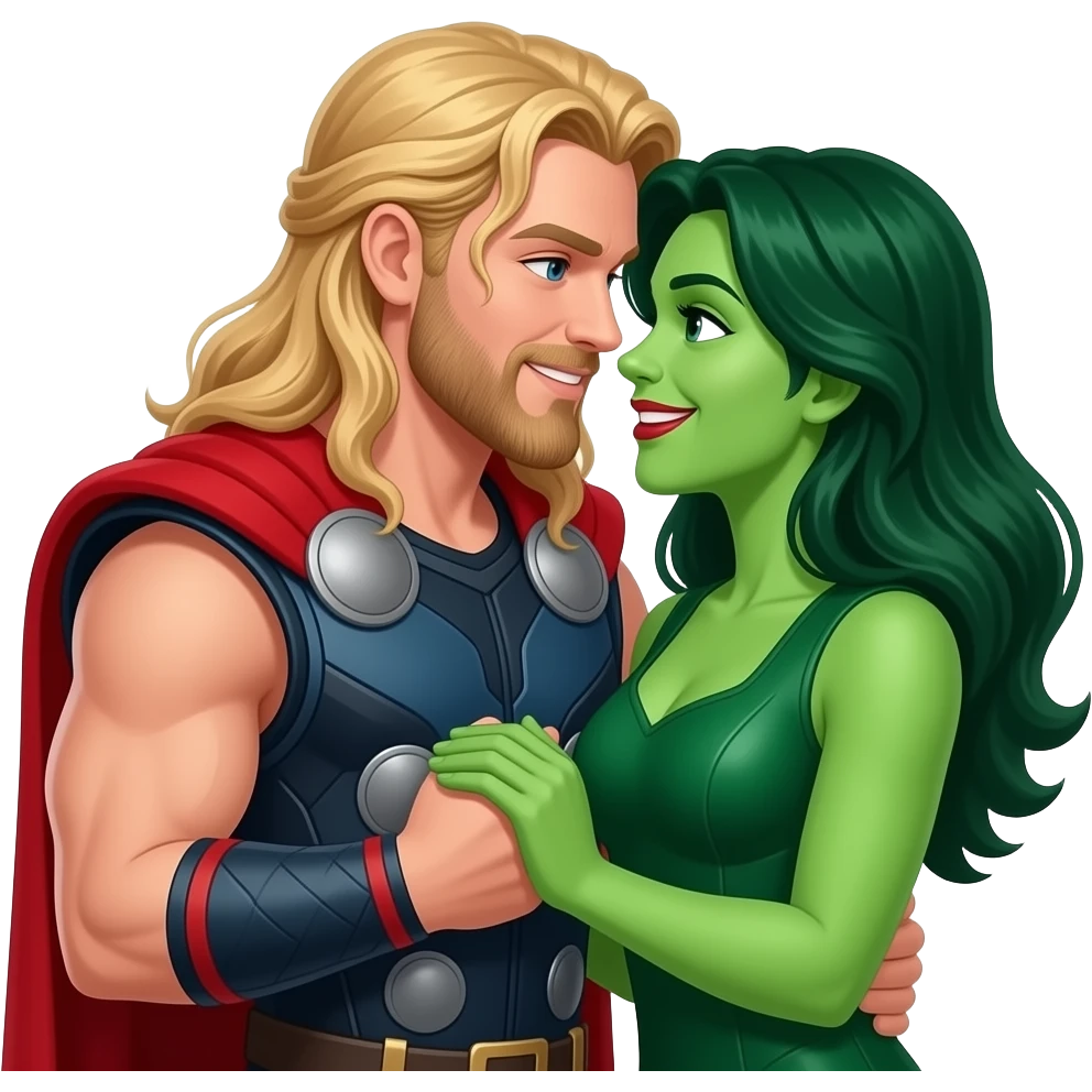 thor e mulher hulk love emoji