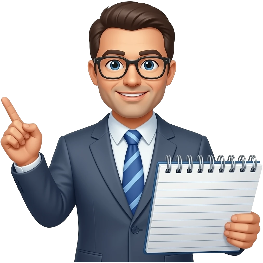 teacher Showing Notebook emoji