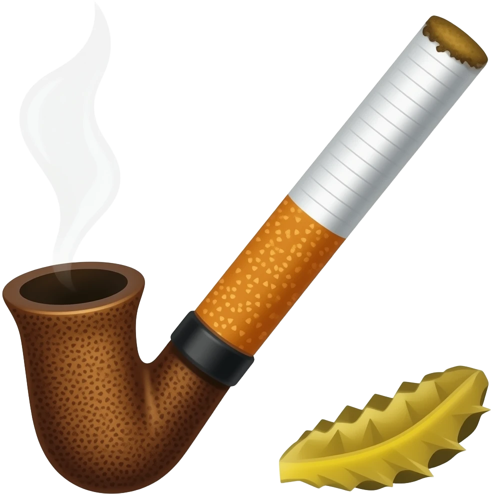 Smoking meth pipe emoji