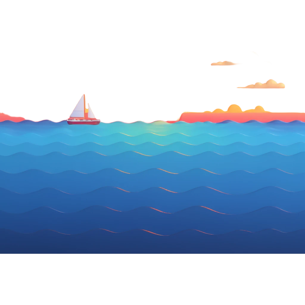 ocean sunset horizon emoji