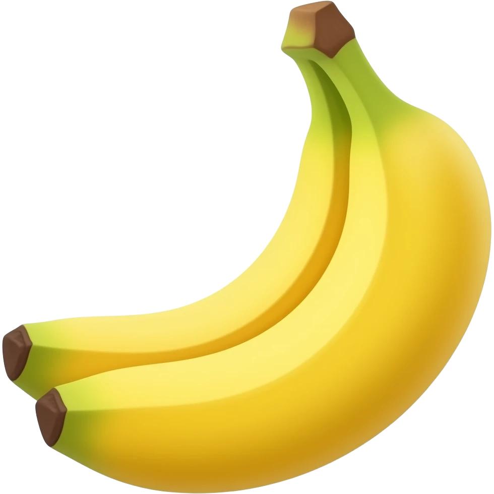 numer 1 made of banana emoji