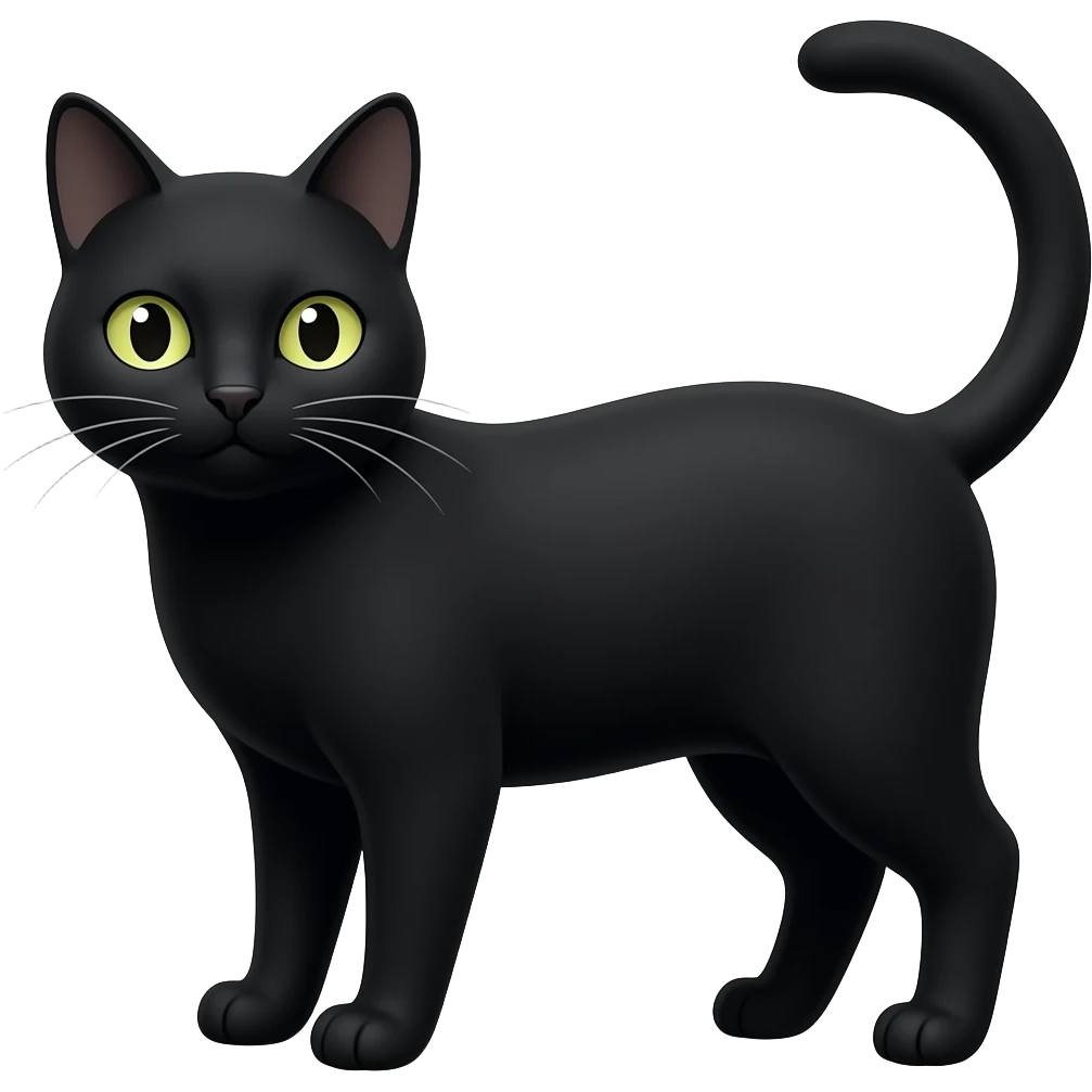 Black cat emoji