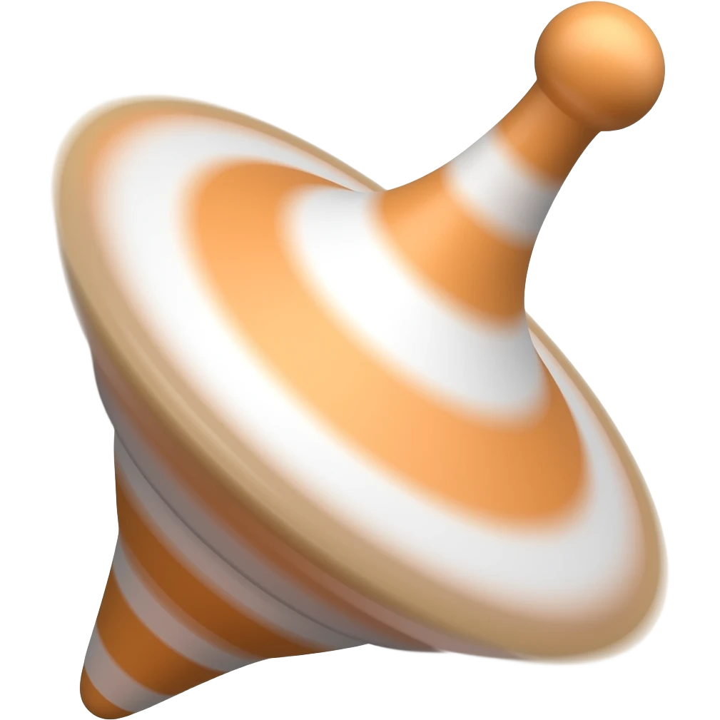 the spinning top emoji