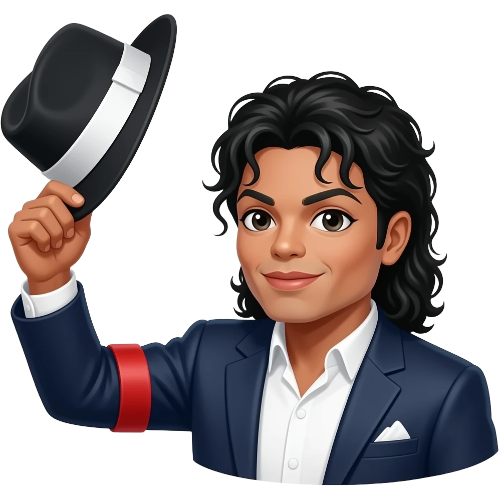 Michael Jackson Hut werfen emoji