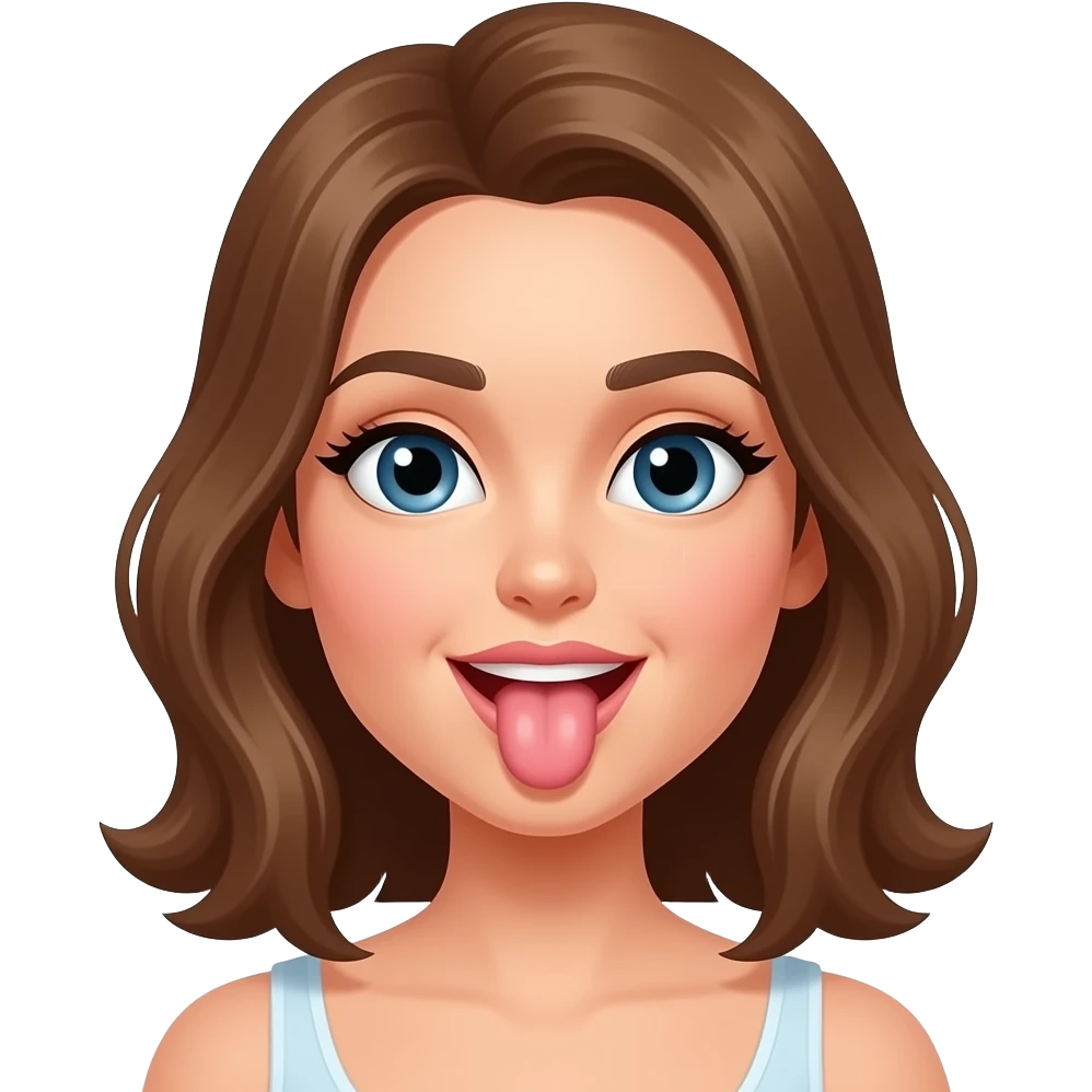 Woman sucking penis emoji